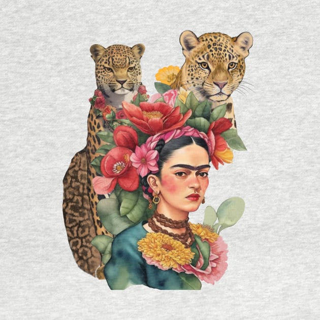 Frida and Leopards by TatianaBS